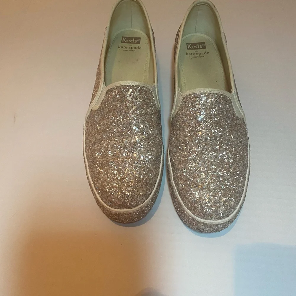 Kate Spade Glitter Slip-On Platform Sneaker size 11